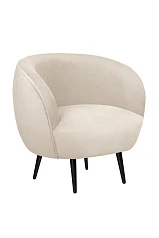 красивые Мягкое кресло Benee Beige на черных ножках в интернет-магазине