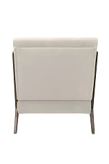 купить красивое Низкое кресло с деревянными подлокотниками Mody Beige бежевый
