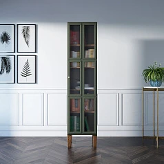 купить красивый Шкаф одностворчатый "Andersen" с рифлеными стеклами арт AN13 в интернет-магазине