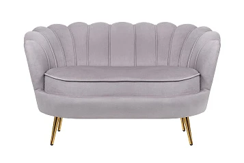 Диван ракушка Pearl Double Grey в интерьере