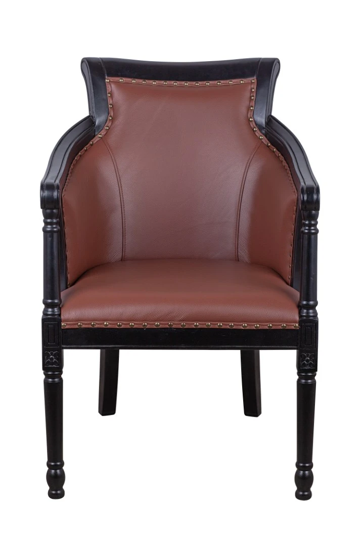купить стильное Кресло Valene Brown Leather в интернет-магазине