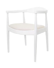 купить стильный Мягкий стул с подлокотниками Carlo White