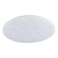 красивые 900612 Потолочный светильник RENDE, LED 19,5W, 2300lm, H60, ?380, сталь, белый/пластик, белый, золотой на заказ