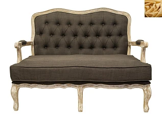 красивый Прямой диван модерн Yareli Brown V2 желтый