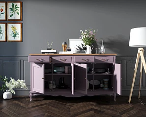 стильный Комод "Leontina lavanda" с ящиками и дверками арт ST9345L