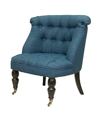 красивое Низкое кресло каминное Aviana Indigo синий на заказ