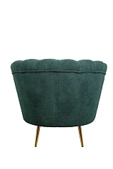красивое Низкое кресло Pearl Green Boucle