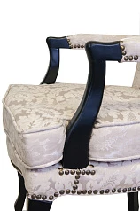 стильное Мягкое полукресло с подлокотниками Anver Beige and Black