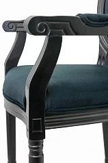 купить красивый Мягкий стул с подлокотниками Volker Arm Black в интернет-магазине