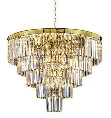 купить красивые Люстра Odeon 5 Rings Gold в интернет-магазине