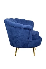 заказать Низкое кресло ракушка Pearl синий в интернет-магазине