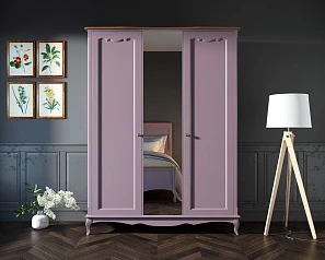 купить Шкаф Leontina Lavanda двухстворчатый с зеркалом арт ST9327ZL