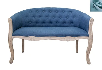 фото Диван французский стиль Kandy Double Blue голубой