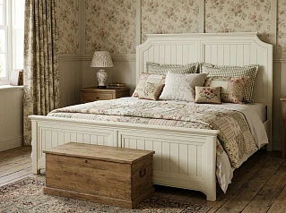 Бежевая кровать "Оливия (Olivia)" 160х200 арт GA3001/16C в интернет-магазине