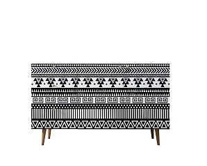 стильный Комод "Berber" с двумя дверками и ящиками принт 19 арт BB17/Print_19