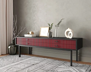 купить стильные Консоль с двумя ящиками "Emerson" арт EM23/red/L в интернет-магазине