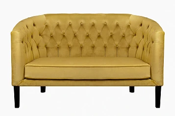 стильный Дизайнерский двухместный диван Harry Gold на заказ