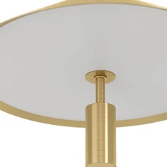 купить 390272 Люстра диммируемая PARAGUAY, 3X12W (LED), 3000K, 4080lm, L970, B270, H1500, сталь, черный, матовая латунь/пластик, белый