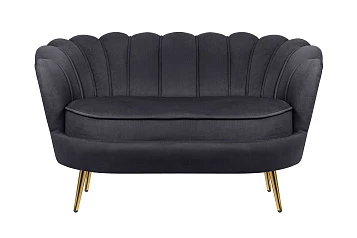 Дизайнерский двухместный диван Pearl Double Black в интерьере