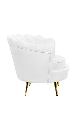 купить стильное Низкое кресло ракушка Pearl White в интернет-магазине