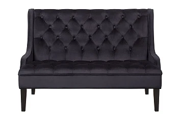 красивый Прямой двухместный американский диван Sommet черный на заказ