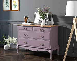 купить красивый Комод «Leontina Lavanda» на 4 ящика арт ST9315L