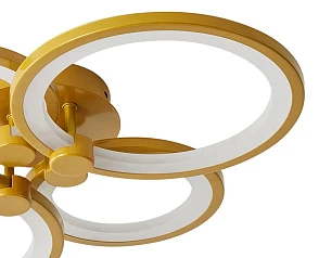 Люстра Oris 4 rings gold в интерьере