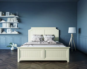 Бежевая кровать "Olivia" 180х200 арт GA3001/18C на заказ в интернет-магазине