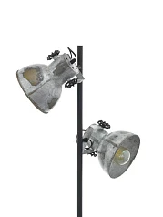 49722 Торшер BARNSTAPLE с ножн. выкл., 2х40W (E27), H1580, основа ?270, дерево, сталь, патина в интернет-магазине