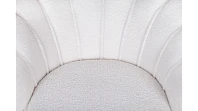 заказать Низкое кресло ракушка Pearl цвет белый на черных ножках