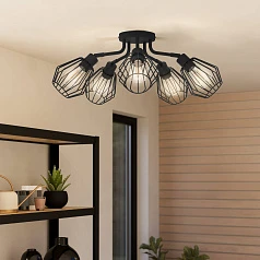 фото 31532 Люстра TARBES, 5x60W(E27), сталь, черный