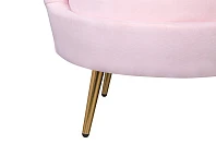 красивое Низкое кресло ракушка Pearl розовый V2