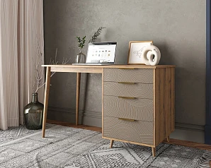 фото Стол рабочий "Line" одной тумбой R23/beige
