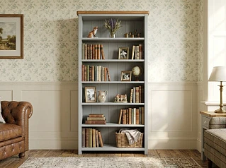 Стеллаж "Жуль Верн (Jules Verne)" открытый в сером цвете арт JV03ETGG