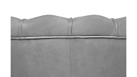 Низкое кресло ракушка Pearl Grey V2 на черных ножках