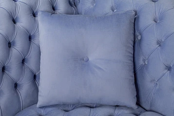 Двухместный диван Lina Blue-B синий в интерьере