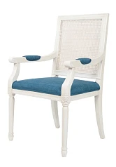 заказать Мягкий стул с подлокотниками Wilton White