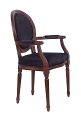 красивый Мягкий стул с подлокотниками Delo Kora Arm Black на заказ