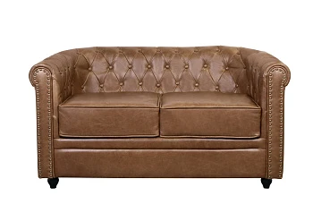 купить Кожаный диван лофт Karo Brown leather 2S