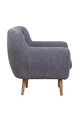 фото Низкое кресло Fuller Grey Boucle в интерьере