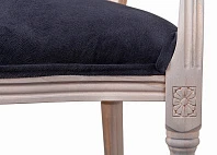 купить красивый Мягкий стул с подлокотниками Delo Arm Black Velvet в интернет-магазине