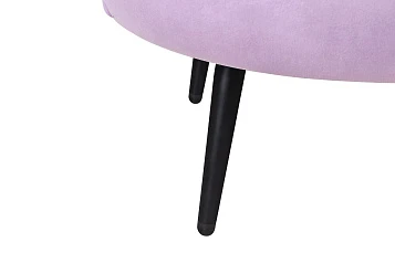 купить Диван ракушка для гостиниц Pearl Triple Purple на черных ножках