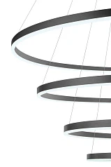 Люстра Orblaze 4 rings 1000 black в интернет-магазине