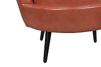 Низкое кресло ракушка Pearl Brown на черных ножках в интернет-магазине