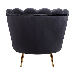 красивое Низкое кресло ракушка Pearl Black