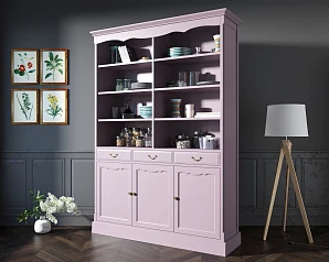 красивые Двухсекционный шкаф Leontina Lavanda для посуды арт ST9330/3L