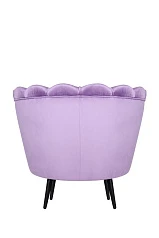 заказать Низкое кресло ракушка Pearl Purple на черных ножках