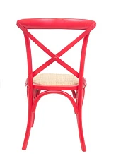 красивый Стул ретро Cross Back Red