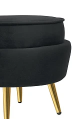 фото Пуф Pearl Adorn Black в интерьере