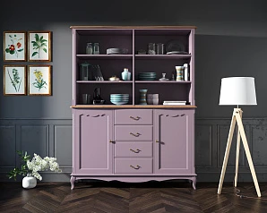 красивые Шкаф Leontina Lavanda с открытым верхом арт ST9351/2L на заказ